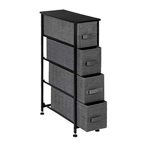 Furniture Home Furnishing Plaza Narrow Dresser, Vertical Storage Unit with 4 ...
