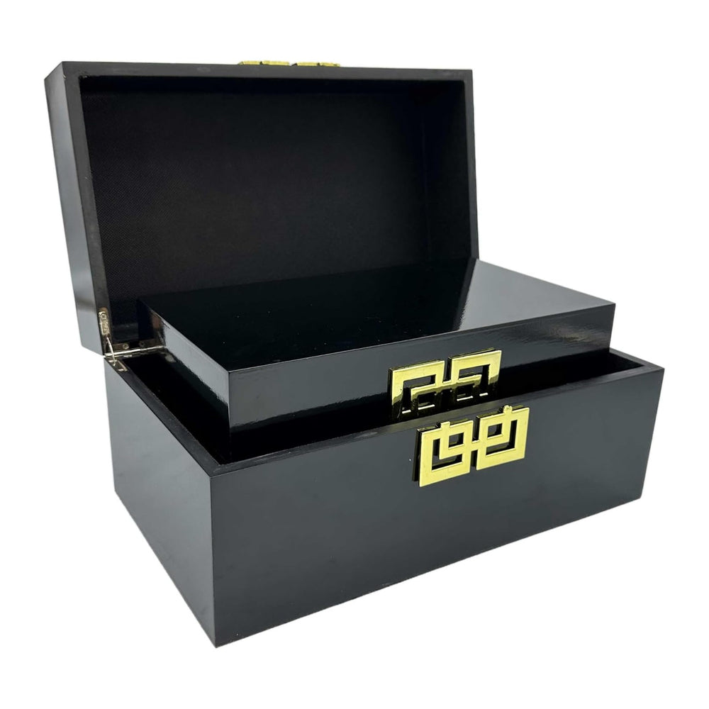 Galt International Storage Box Set Decorative Storage Box w/Hinged Lid Classic