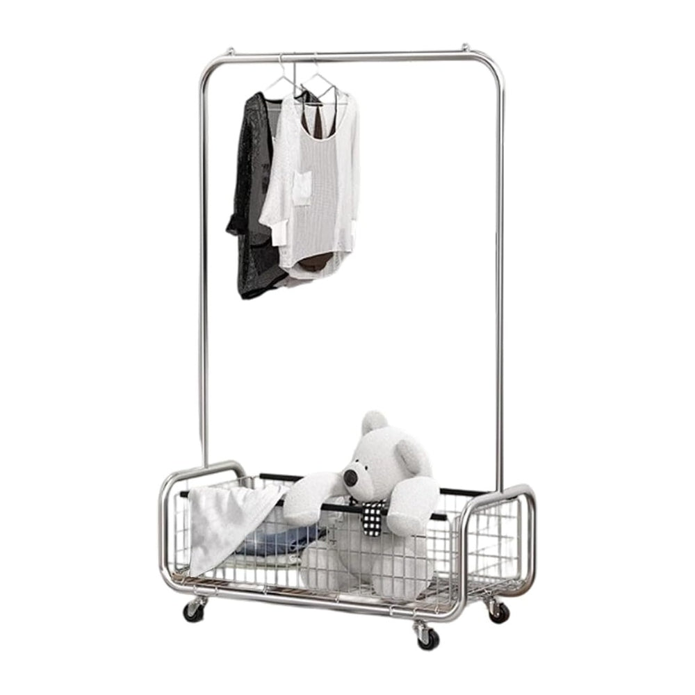 Garment Rack With Storage Baskets, Clothing Rack