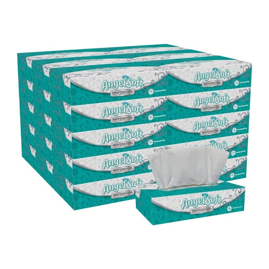 Georgia Pacific Professional 48580 Premium Facial Tissues, 100/flat Box, 30 B...