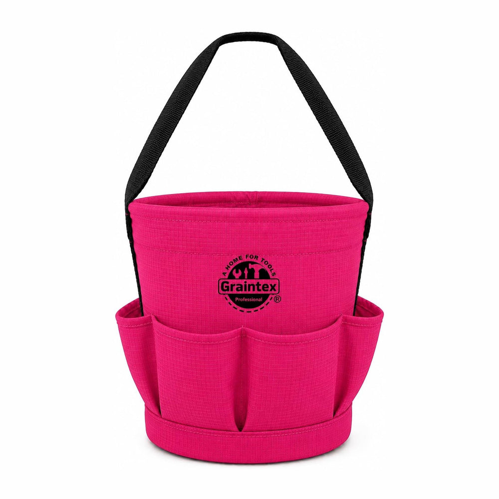 Graintex Tapered Canvas Bucket 12"x10"x15", Utility Tool Bucke...