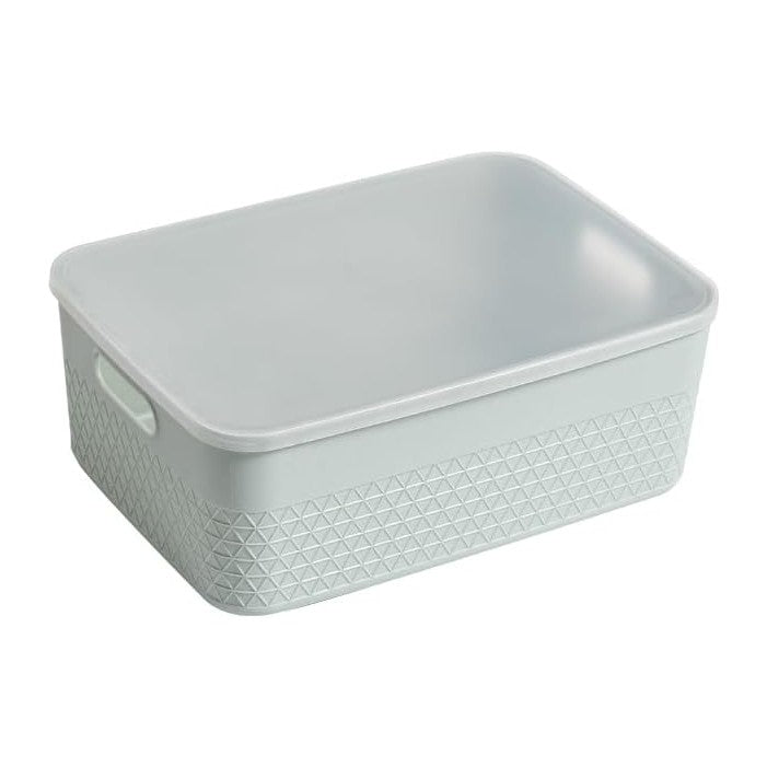 HANAMYA Lidded Storage Bin Organizer | Storage Organizing Container, 9 Liter,...
