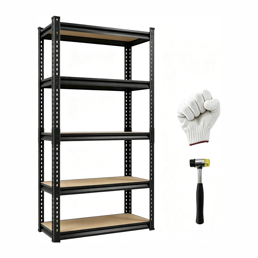 Heavy Duty Storage Shelving Unit, 5-Tier Adjustable Garage Shelves, 2025 lbs ...