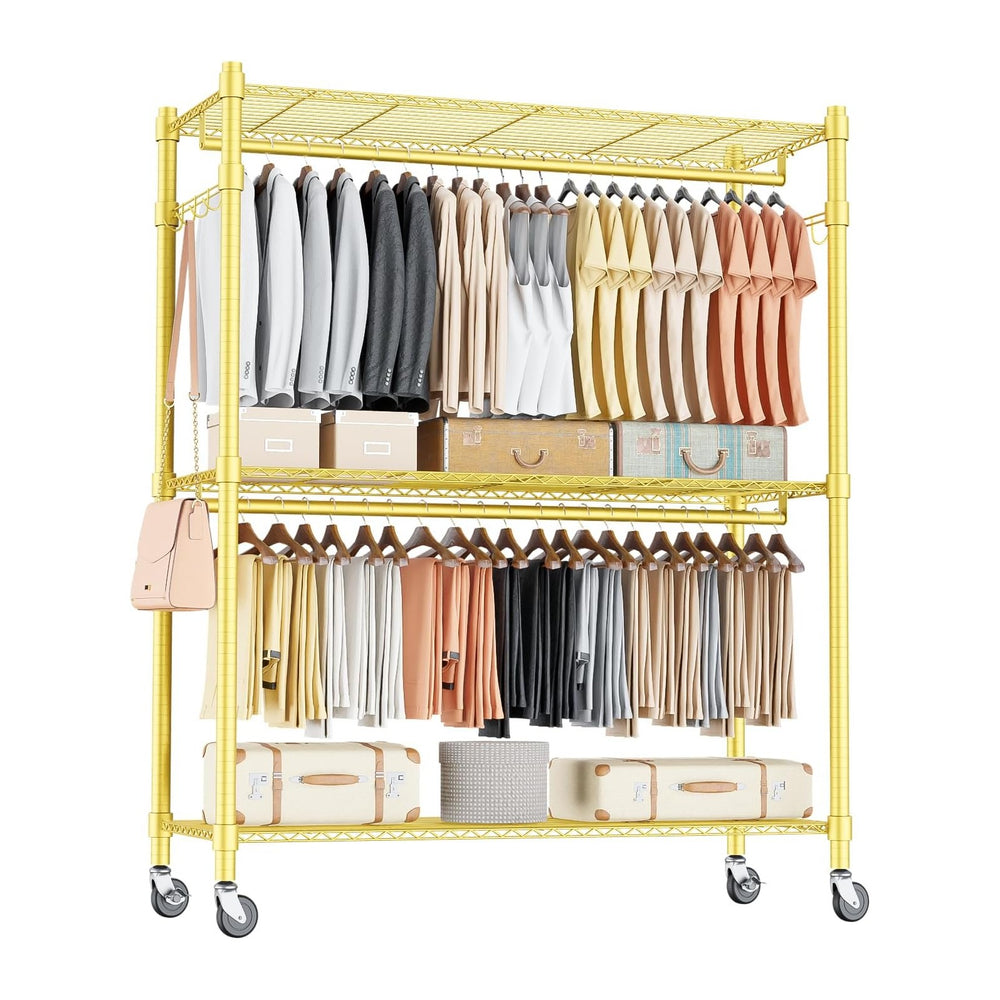Homdox Gold Heavy Duty Clothes Rack