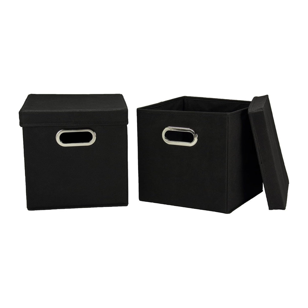 Household Essentials 34-1 Decorative Storage Cube Set with Removable Lids | B...
