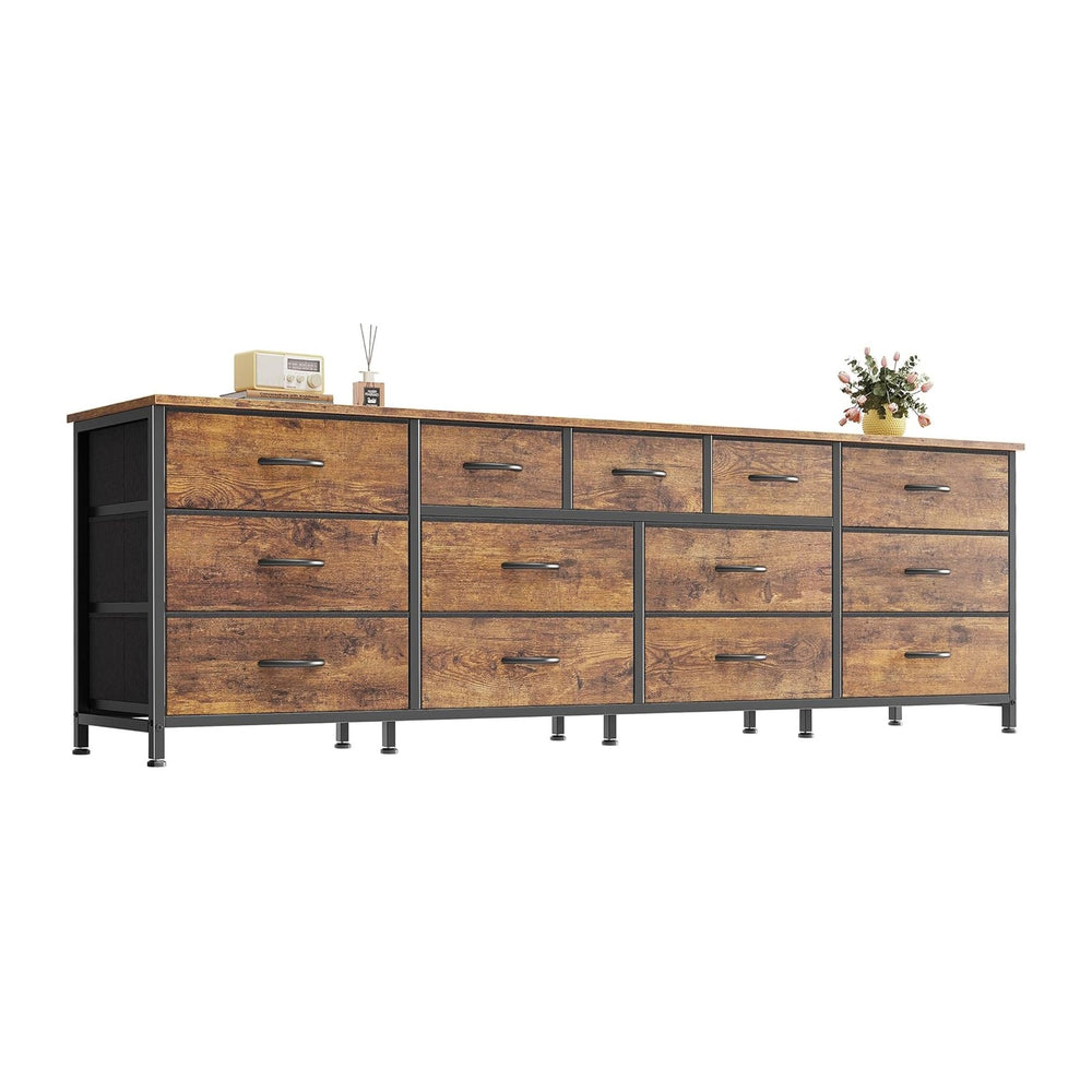 Huuger 70 Inch Long Dresser for Bedroom, TV Stand for 65, 75, 80 Inch TV