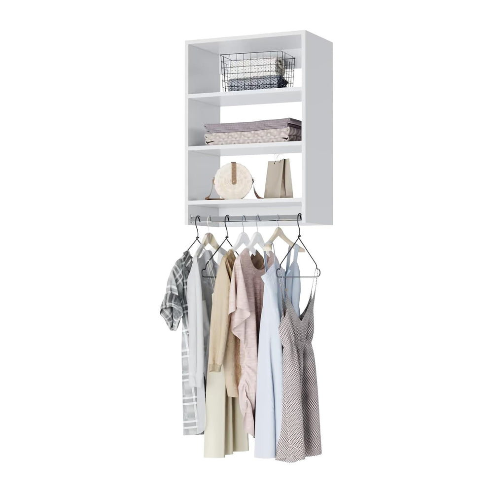 Medium Hanging Closet Unit - Modular Closet System For Hanging - Corner Close...