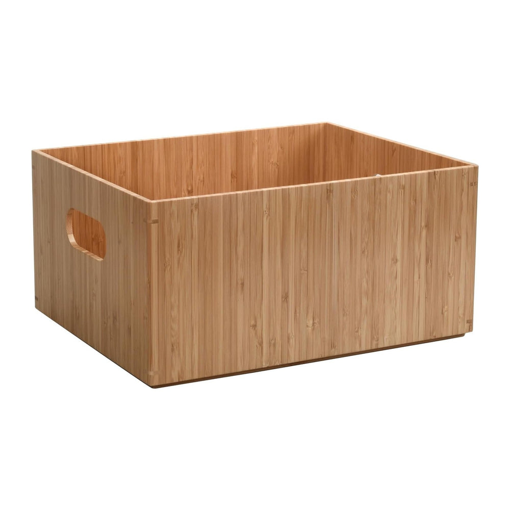 MobileVision Bamboo Bathroom Bin Organizer for Toiletries, Make Up & Cosm...