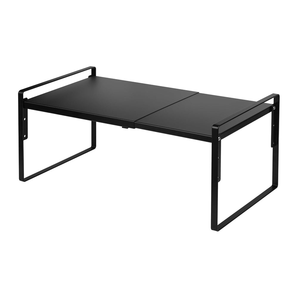 Nxconsu Cabinet Shelf Riser, Adjustable Cabinet Organizer, 12" Deep Black