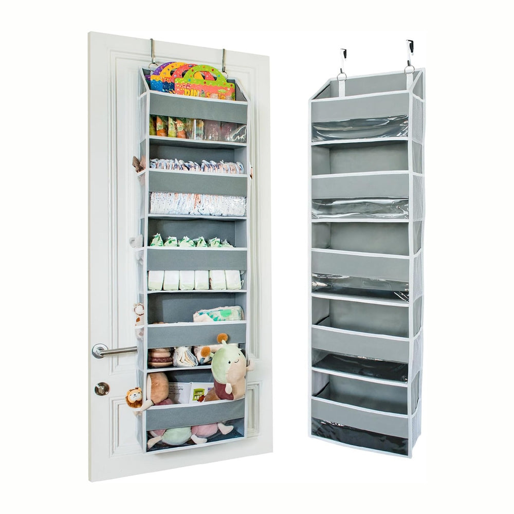 Ooh So Tidy 5-Tier Over Door Hanging Organizer, Grey
