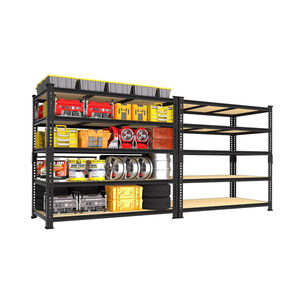 PrimeZone 3250 LBS Heavy Duty Garage Storage Shelves Adjustable Shelf, 2PCS