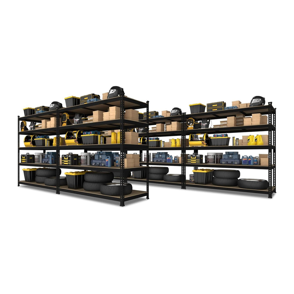 PrimeZone 48" x 24" x 72" Heavy Duty 5 Tier Adjustable Garage ...