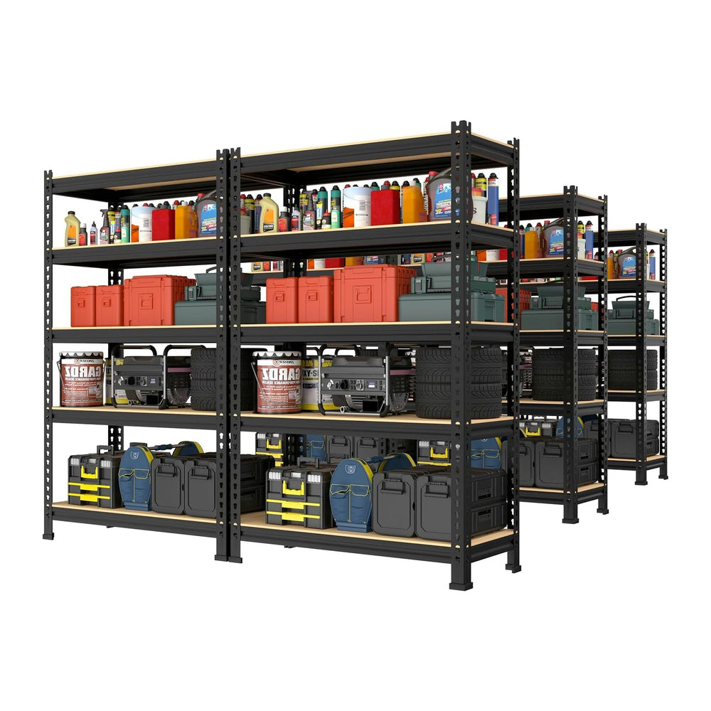 PrimeZone Storage Shelves 5 Tier Adjustable Garage Storage Shelving, Heavy Duty