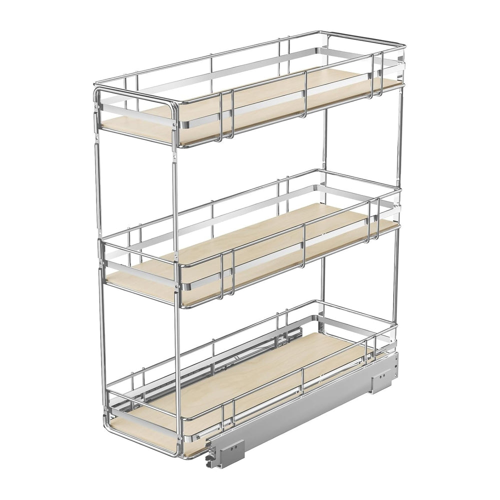 Pull Out Spice Rack Cabinet Organizer 8" W x 20½" D, 3 Tier Heavy D...