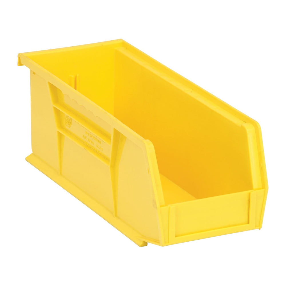 Quantum Storage QUS224 Heavy-Duty Stackable Plastic Storage Bins for Workshop...