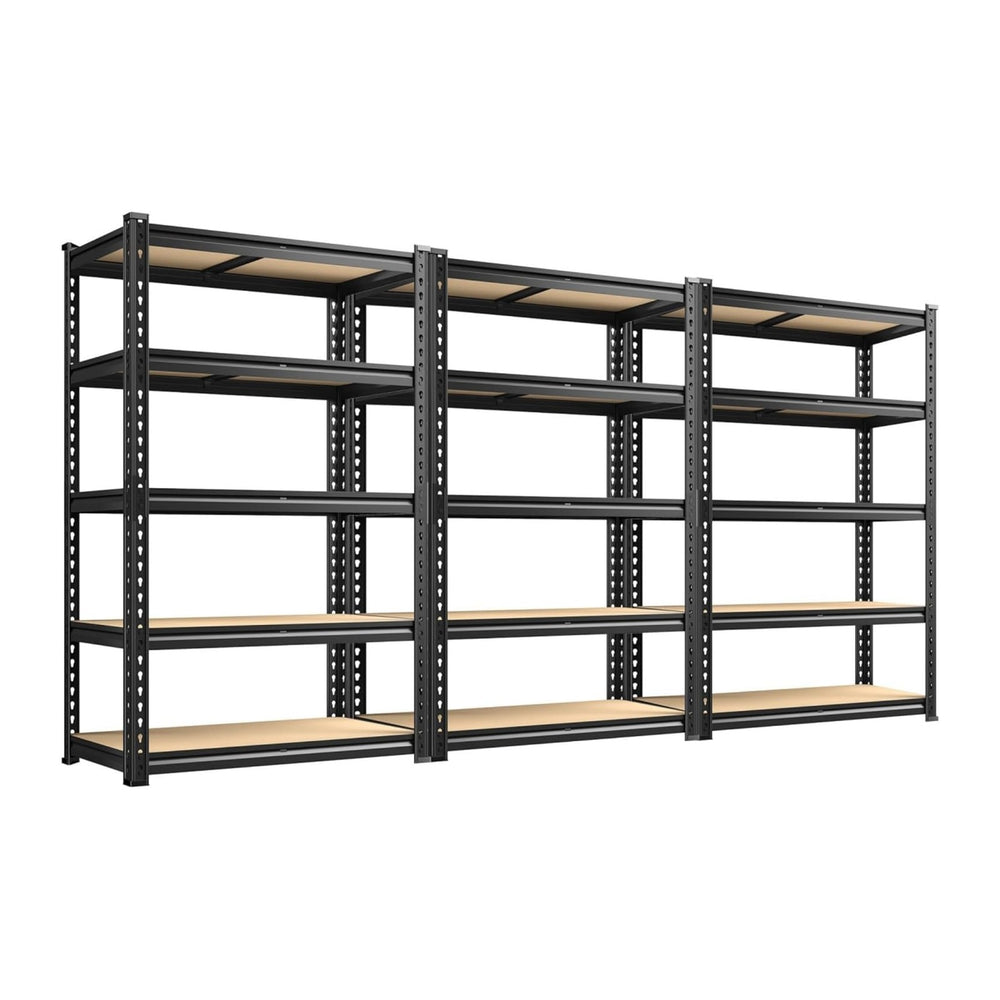 REIBII 3 Pack Garage Shelving for Warehouse, Heavy Duty Metal Shelving