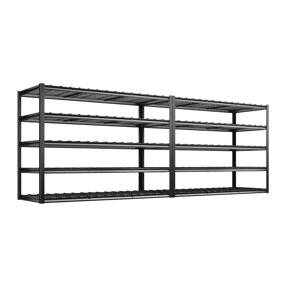 REIBII 60" W Garage Shelving Heavy Duty Metal Shelving 3000LBS Storage S...