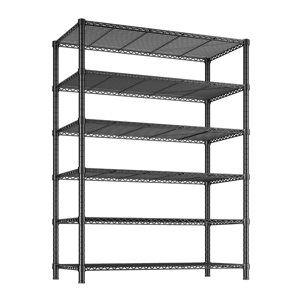 REIBII 75''H 6 Tier Wire Shelving,1800LBS Storage Shelves,Kitchen,Pantry