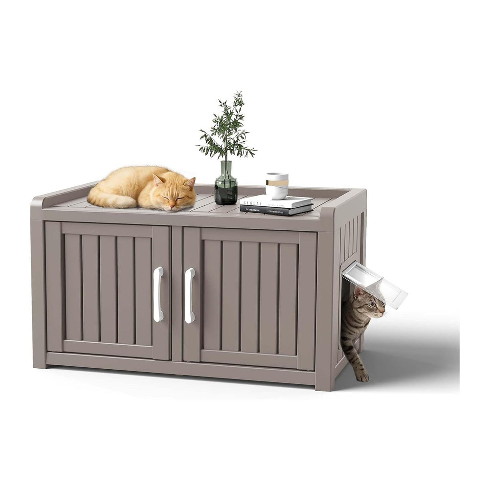 ROJIK Shoe Cabinet Waterproof UV-Resistant, Storage Bench Indoor Outdoor for ...