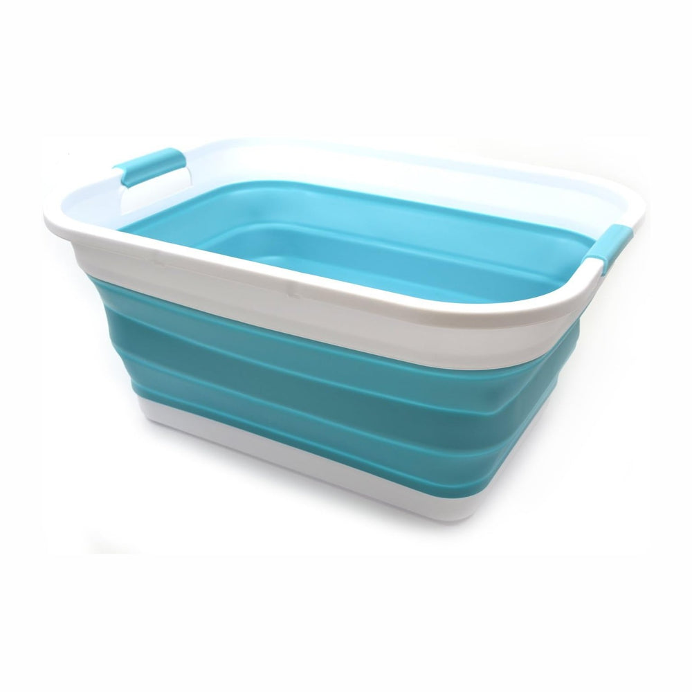 SAMMART 41L (10.8 gallon) Collapsible Plastic Laundry Basket-Foldable Pop Up ...