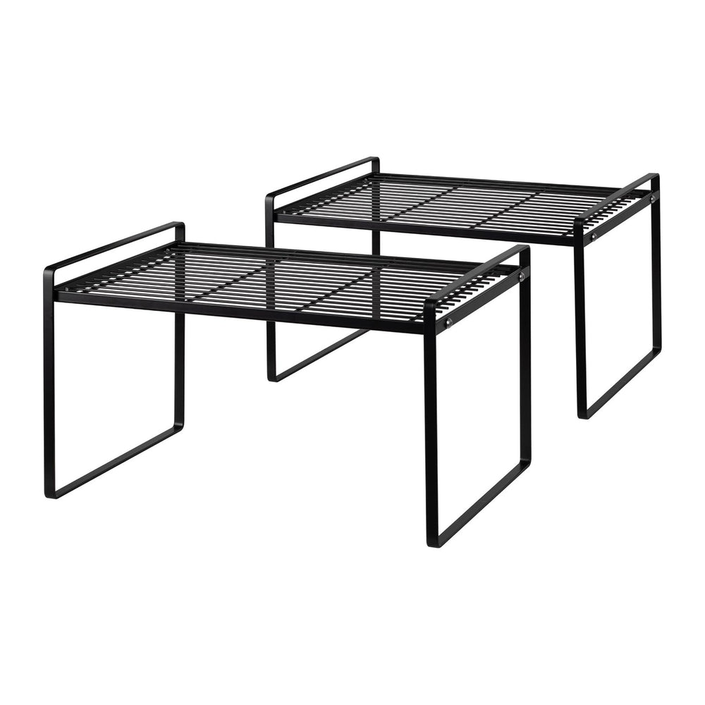 Shantton Cabinet Shelf Organizer, Pantry Shelf Rack, Black 13.1x10.6x9.5