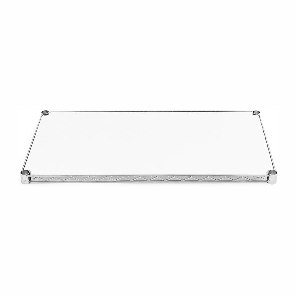 Shelving Inc. 12" d x 42" w Poly Wire Shelf Liners, White, 4 Count