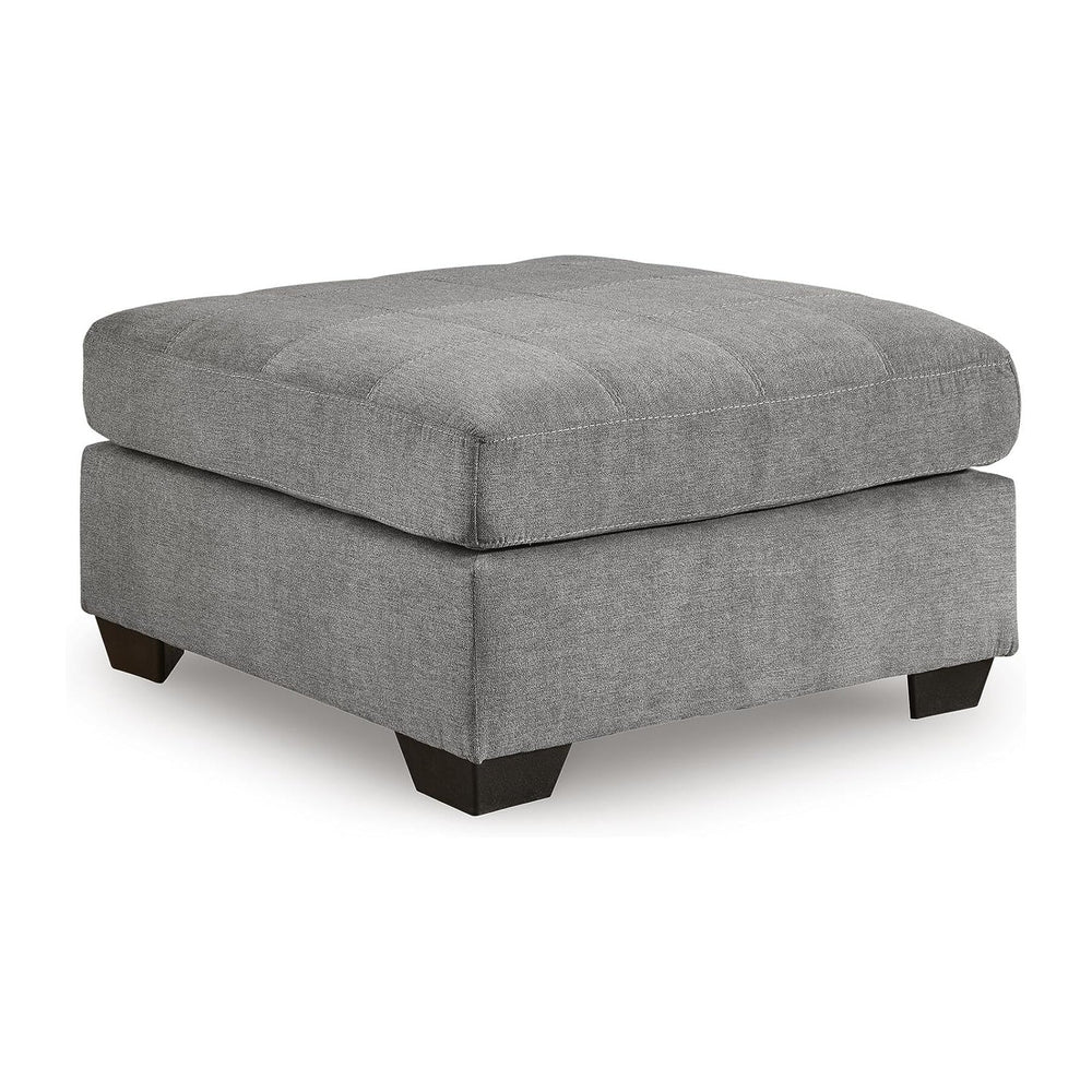 Signature Design by Ashley 36-in Oversized Square Ottoman, Gray