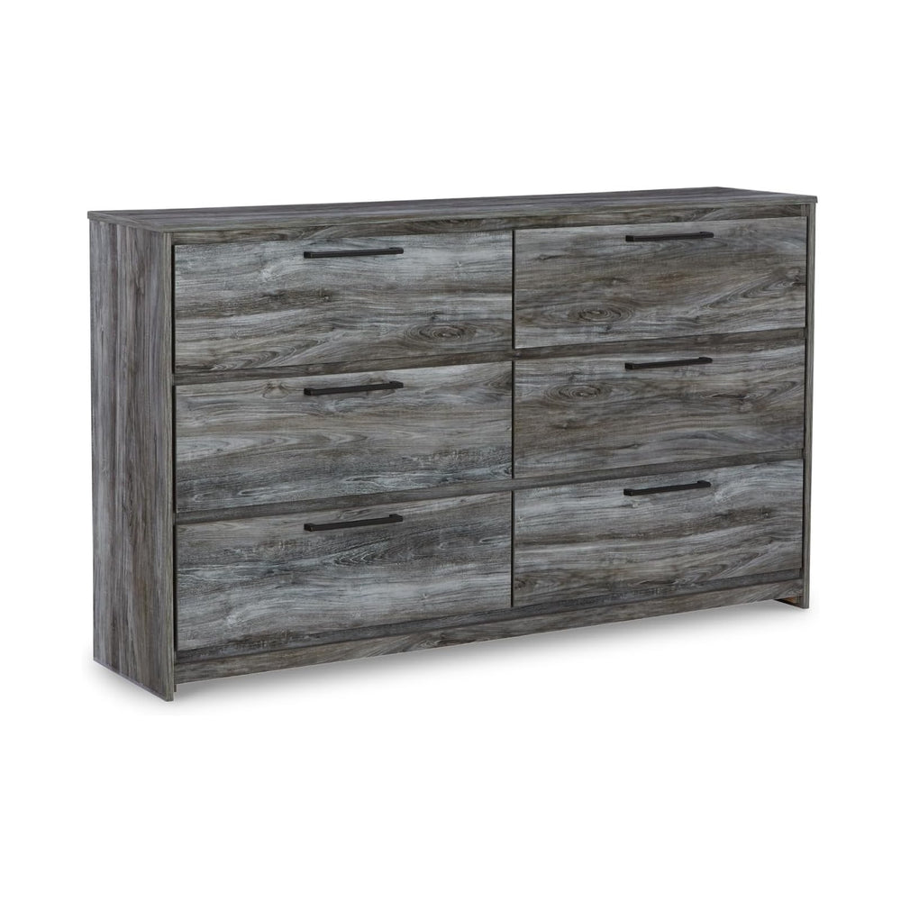 Signature Design by Ashley Baystorm 6 Drawer Bedroom Dresser, Smoky Gray