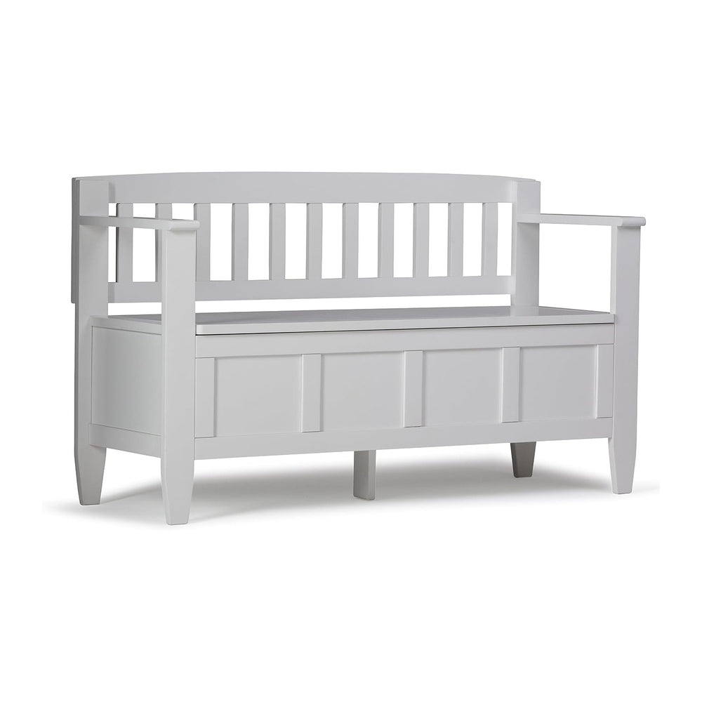 SIMPLIHOME Colton 42" Wide Solid Mango Wood Bench in Natural