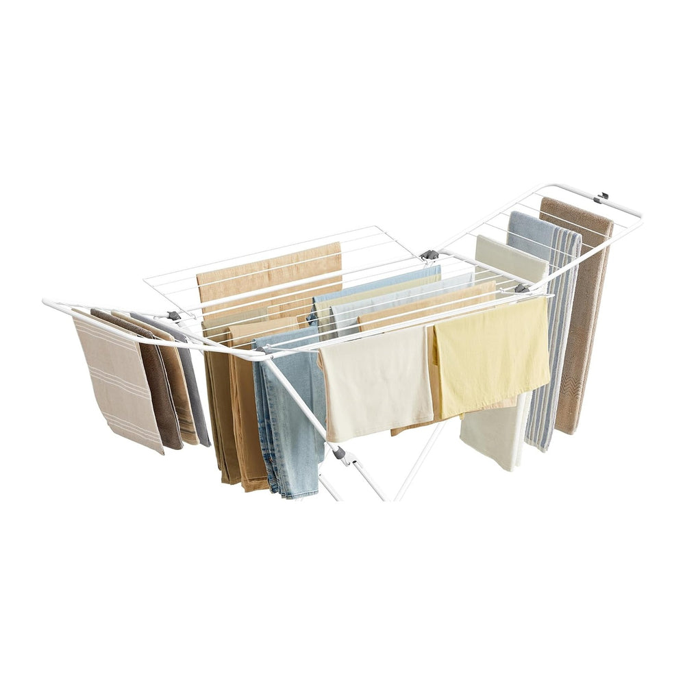 SONGMICS Clothes Drying Rack, Metal Laundry Drying Rack, Space-Saving,