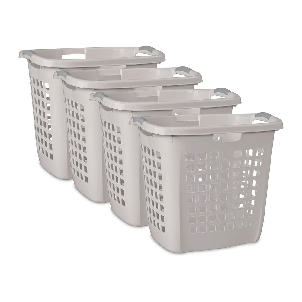 Sterilite Ultra Easy Carry Hamper, Laundry Basket Organizer, 4-Pack