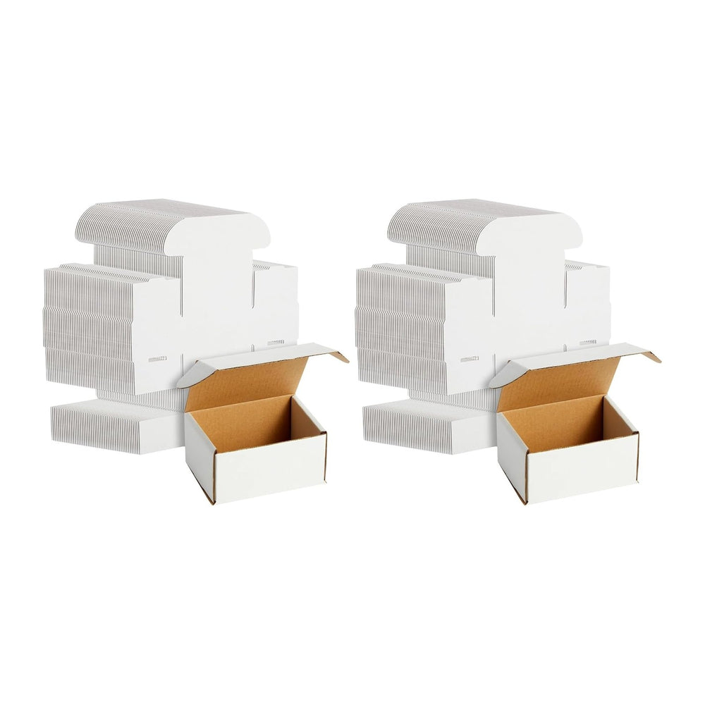 Stockroom Plus Mailing Box - 100 Pack, White, 4 x 3 x 2 Inch Corrugated Cardb...