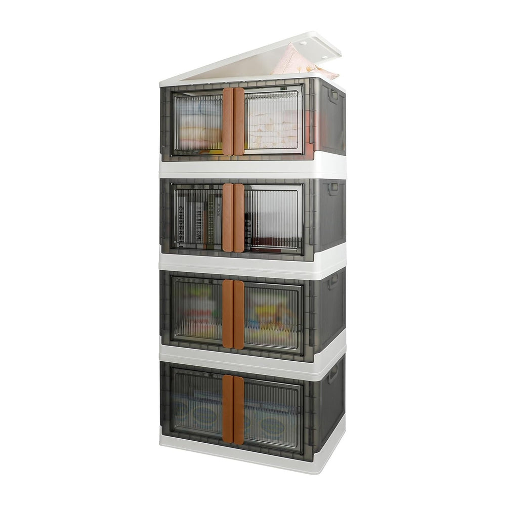 Storage Boxes, Extra Large Cabinet with Lids, 19 Gallon(72L) Capacity (Each O...