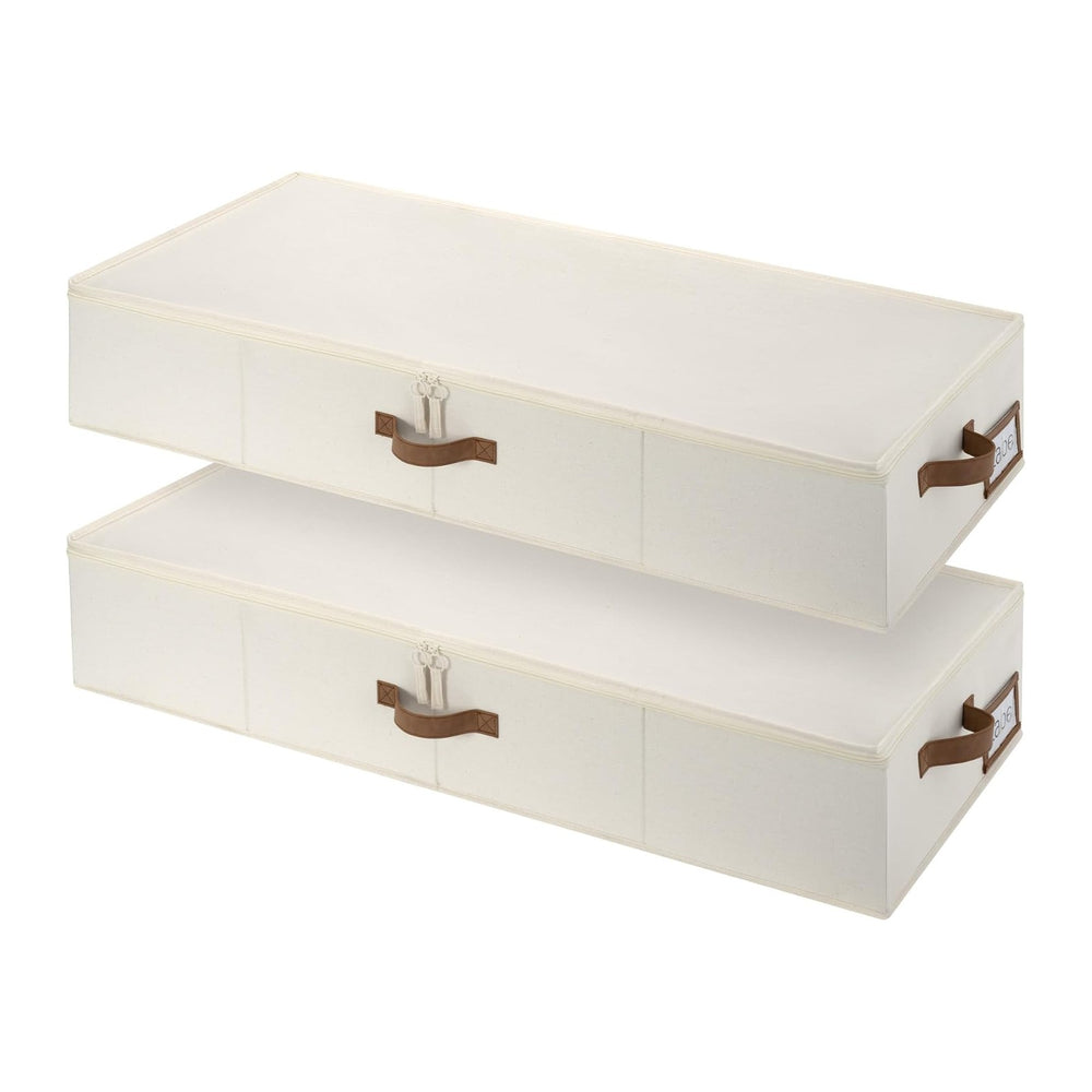 StorageWorks 7 Inch Low Profile Under Bed Clothes Storage Bins with Lids