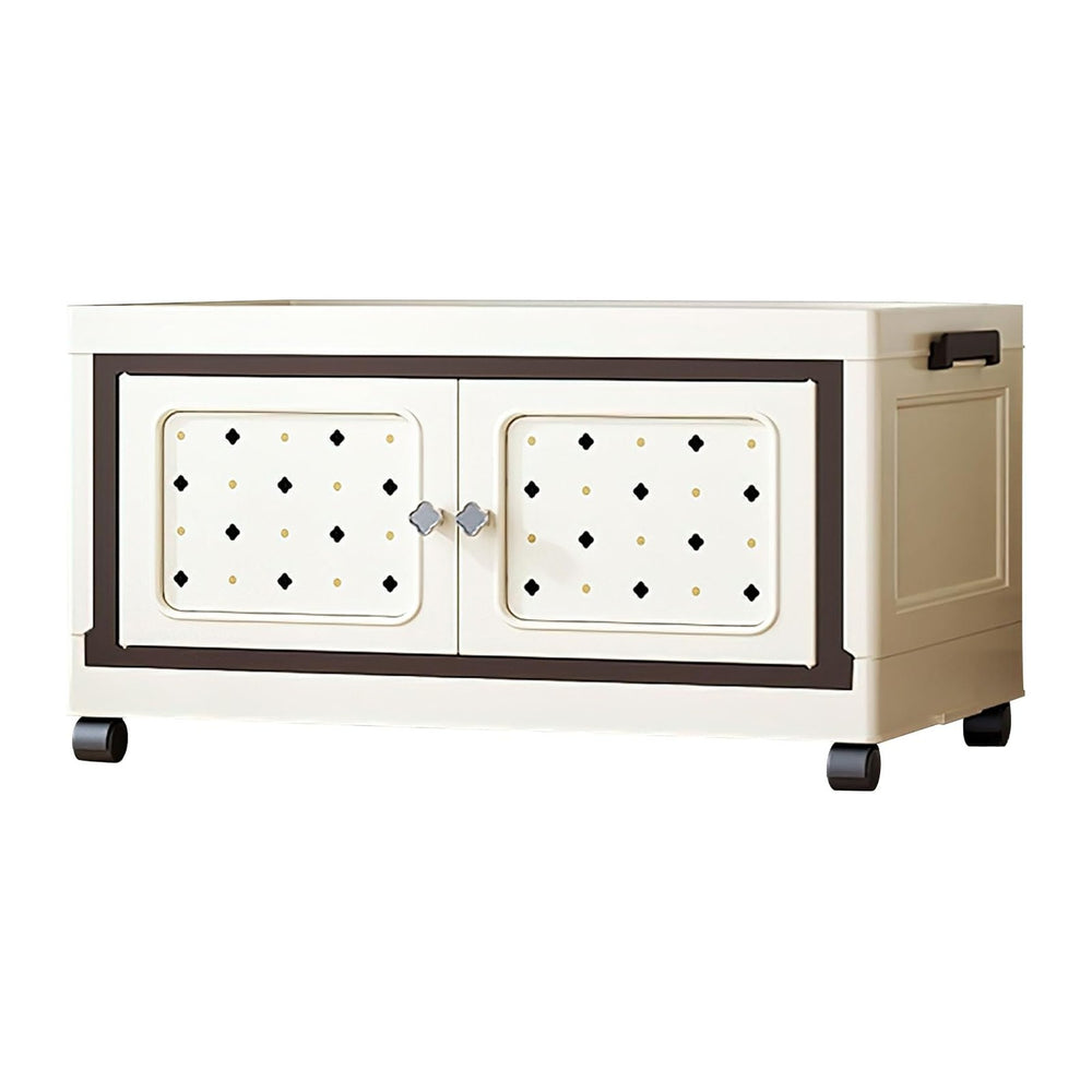 SunSettler Stackable Storage Bin with Wheels & Lid
