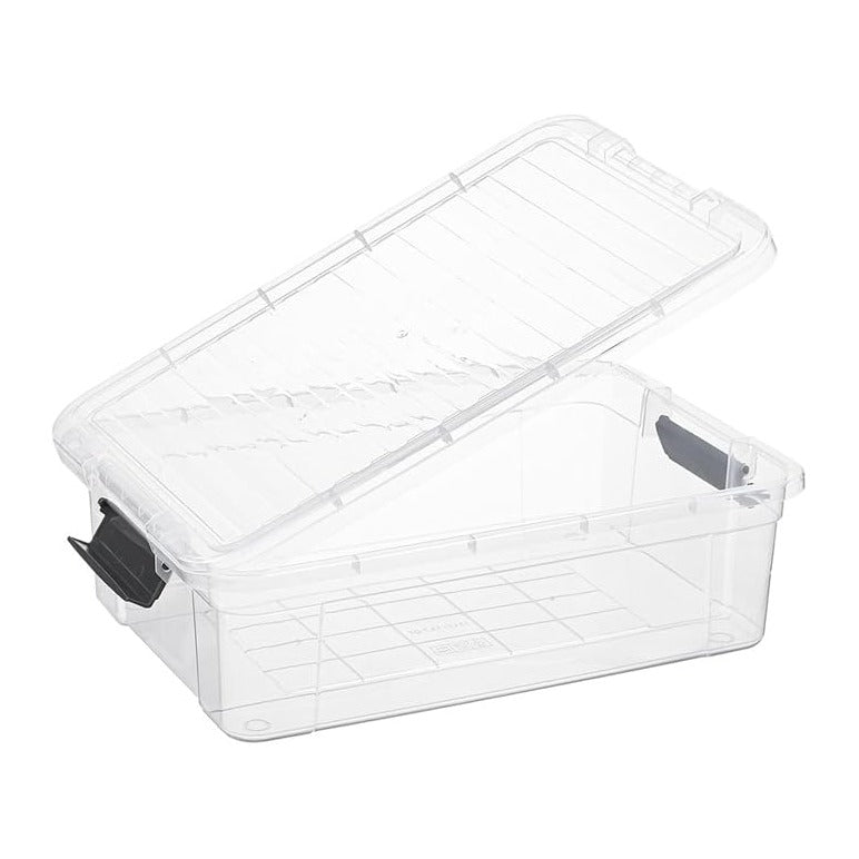 Superio Storage Bins with Lids, Stackable Totes, BPA Free, Odor Free, Organizer