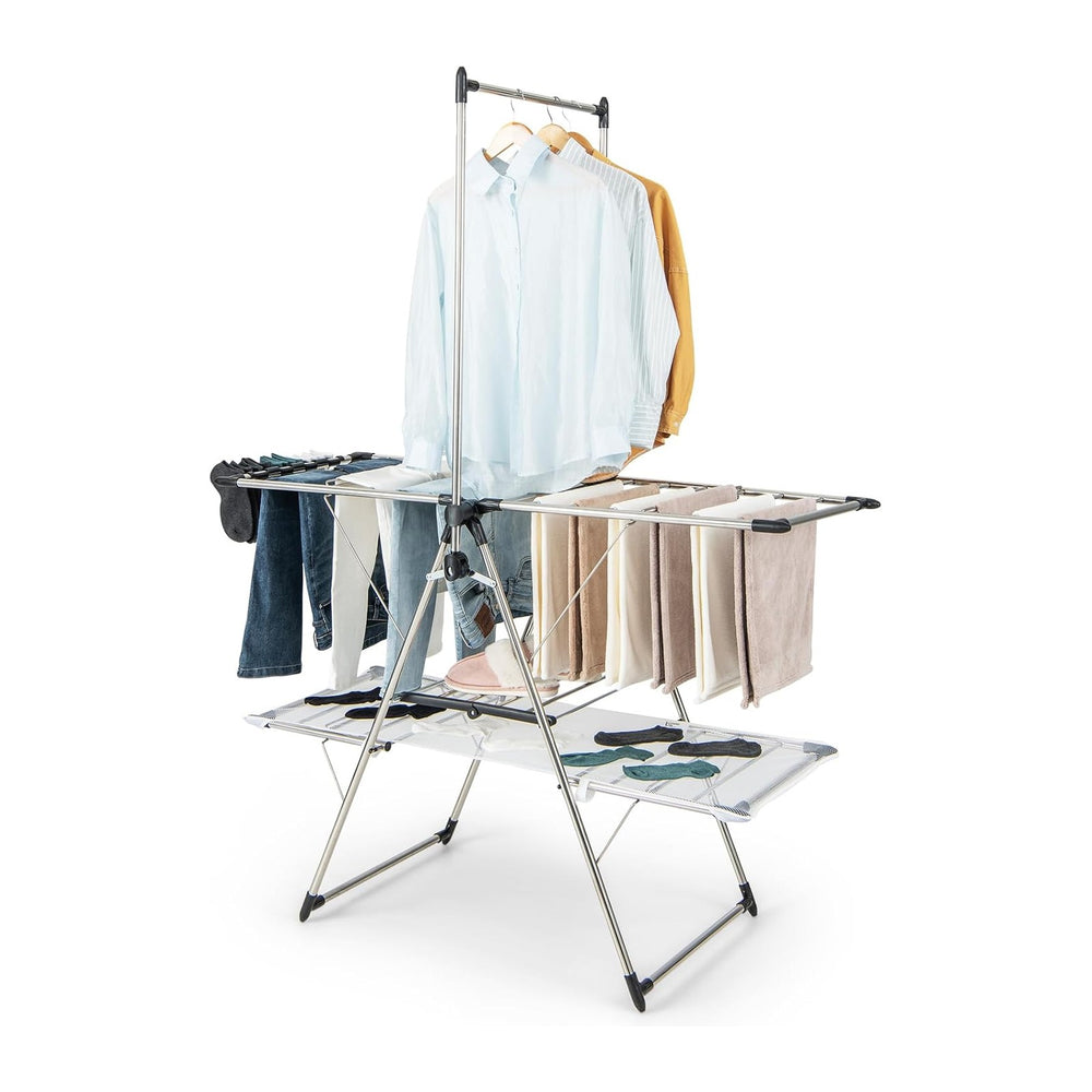 Tangkula Freestanding Foldable Clothes Drying Rack