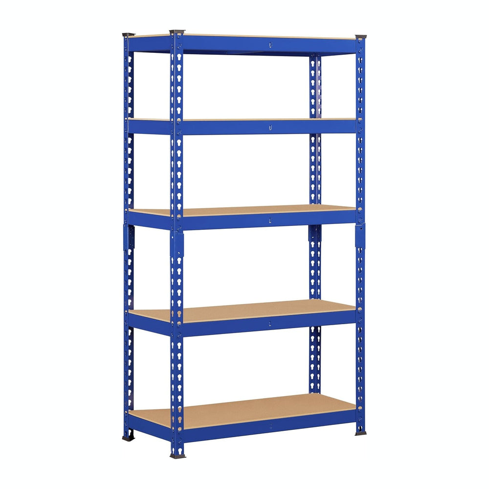 Topeakmart 5 Tier Metal Storage Shelving Unit, 27.5x12x60 Inch, Blue