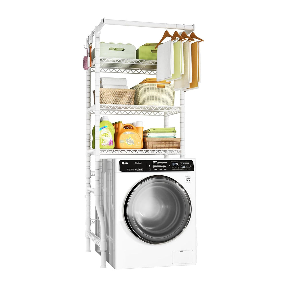 Ulif U11 Mini Over Washer and Dryer Shelves, 3 Tiers Laundry Room Storage and...
