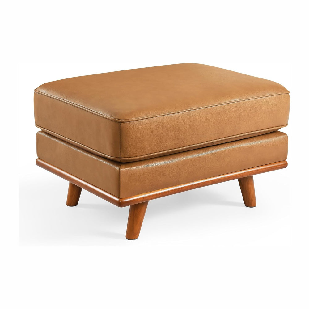 Valencia Artisan Ottoman Italian Nappa 11000 Top Grain Leather, Perfect Balan...
