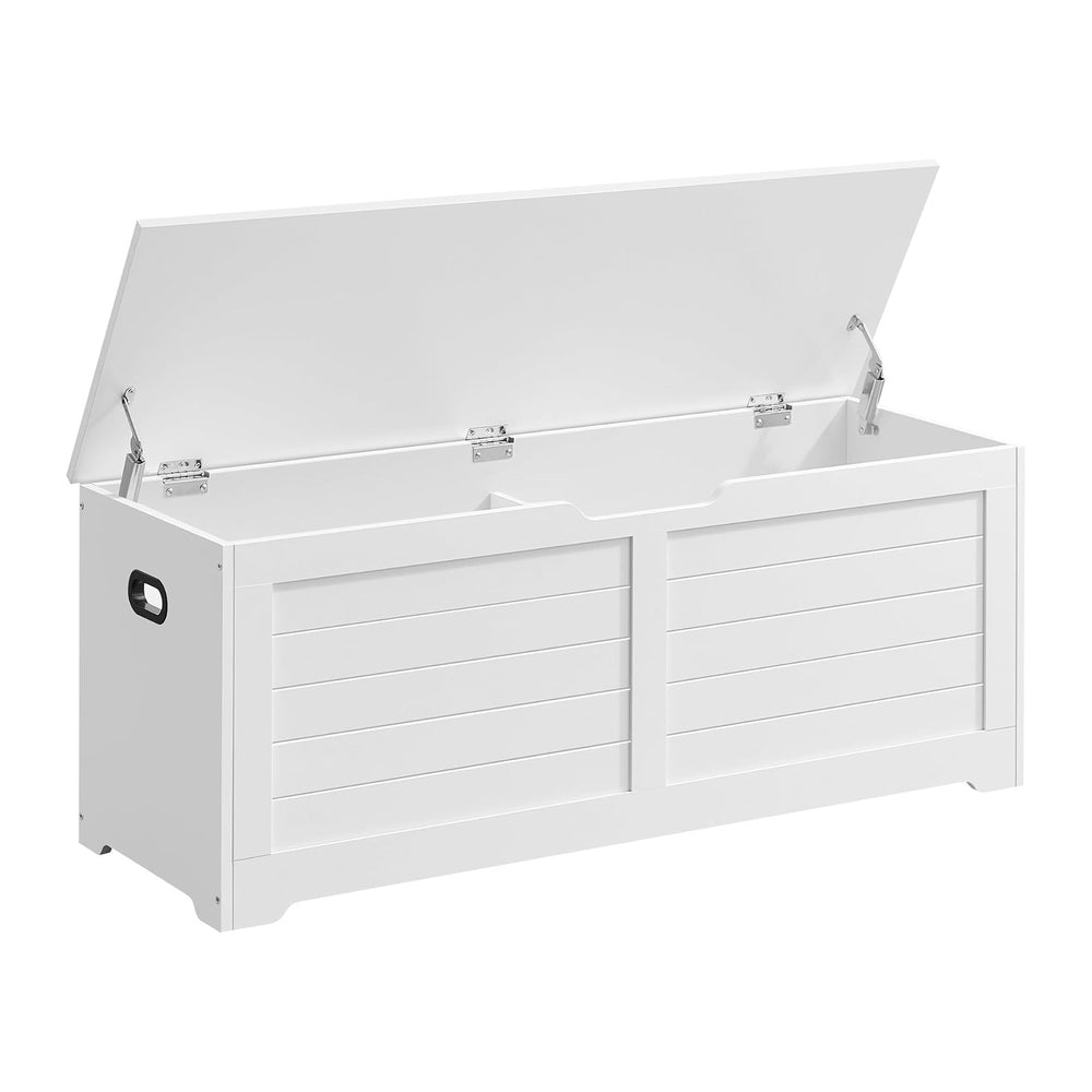 VASAGLE Storage Chest, 47.2 Inches Width Bench with 2 Safety Hinges
