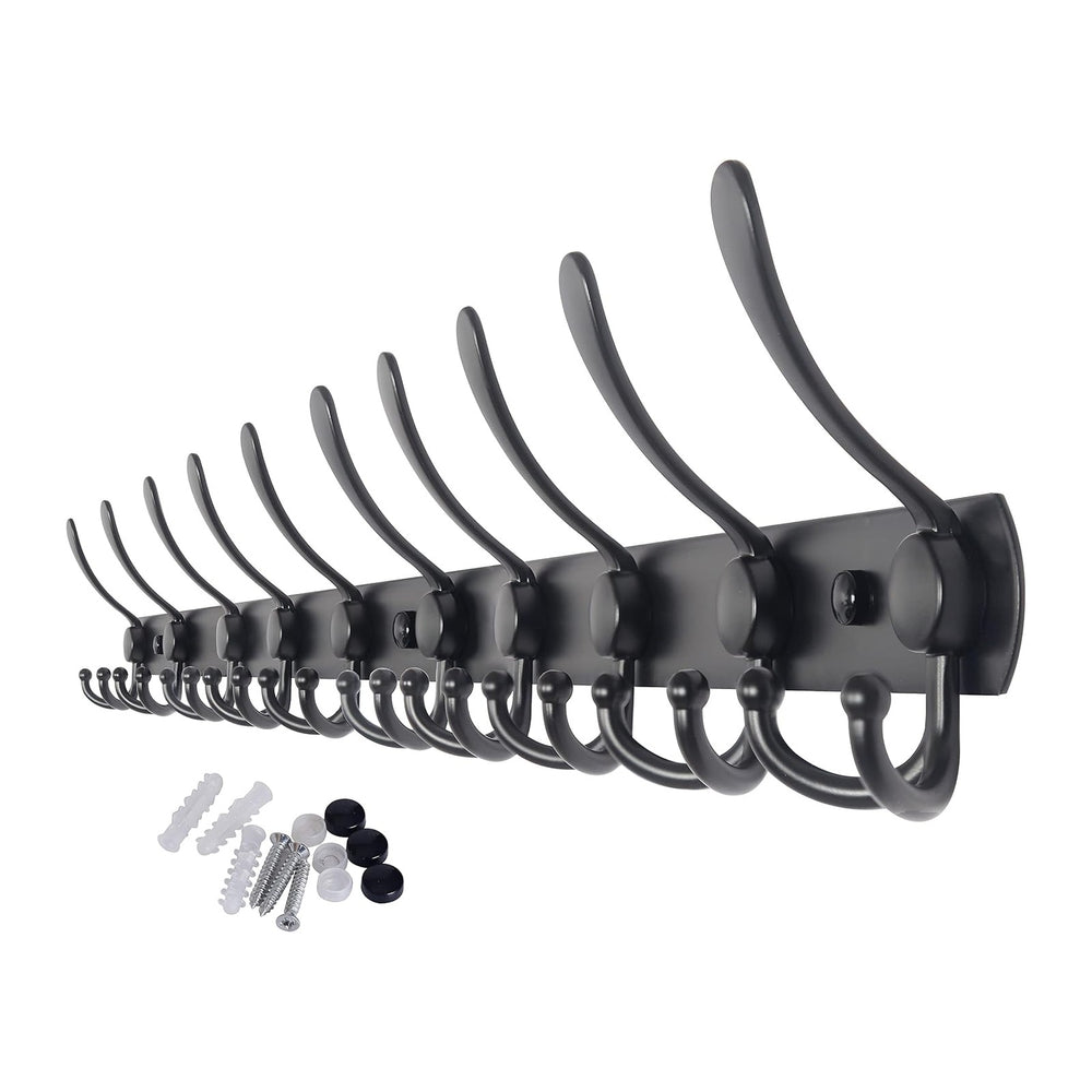 WEBI Coat Rack Wall Mount,37 5/8" Long,10 Hooks,Coat Hooks Wall Mounted,...