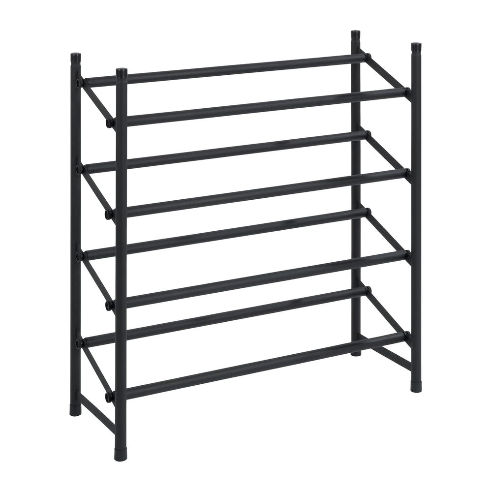 WENKO Anti-Slip Shoe Rack Hero Extendable Shoe Storage for 24 Pairs of Shoes,...