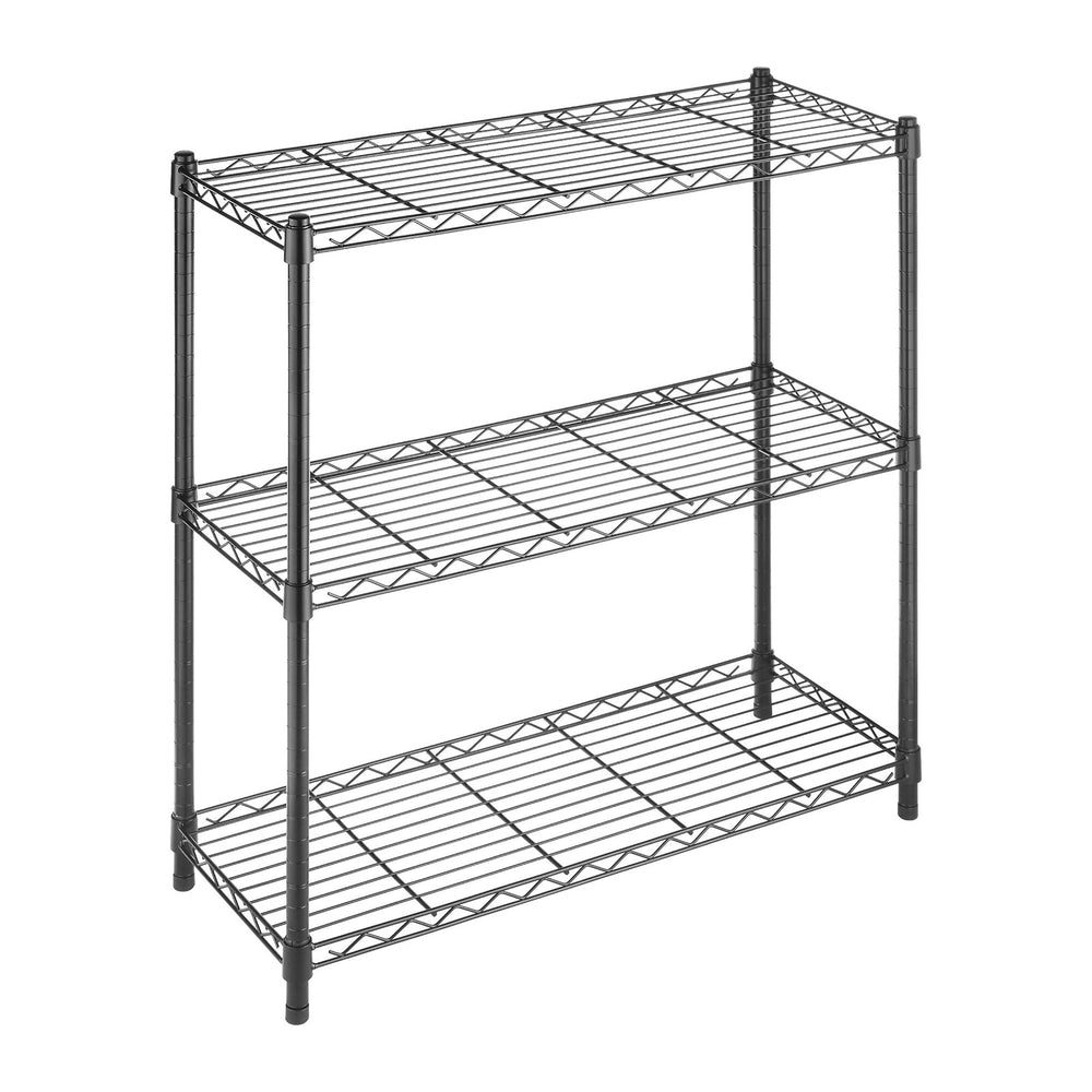 Whitmor 3 Tier Shelving Unit, Metal Shelving, Adjustable Wire Shelving