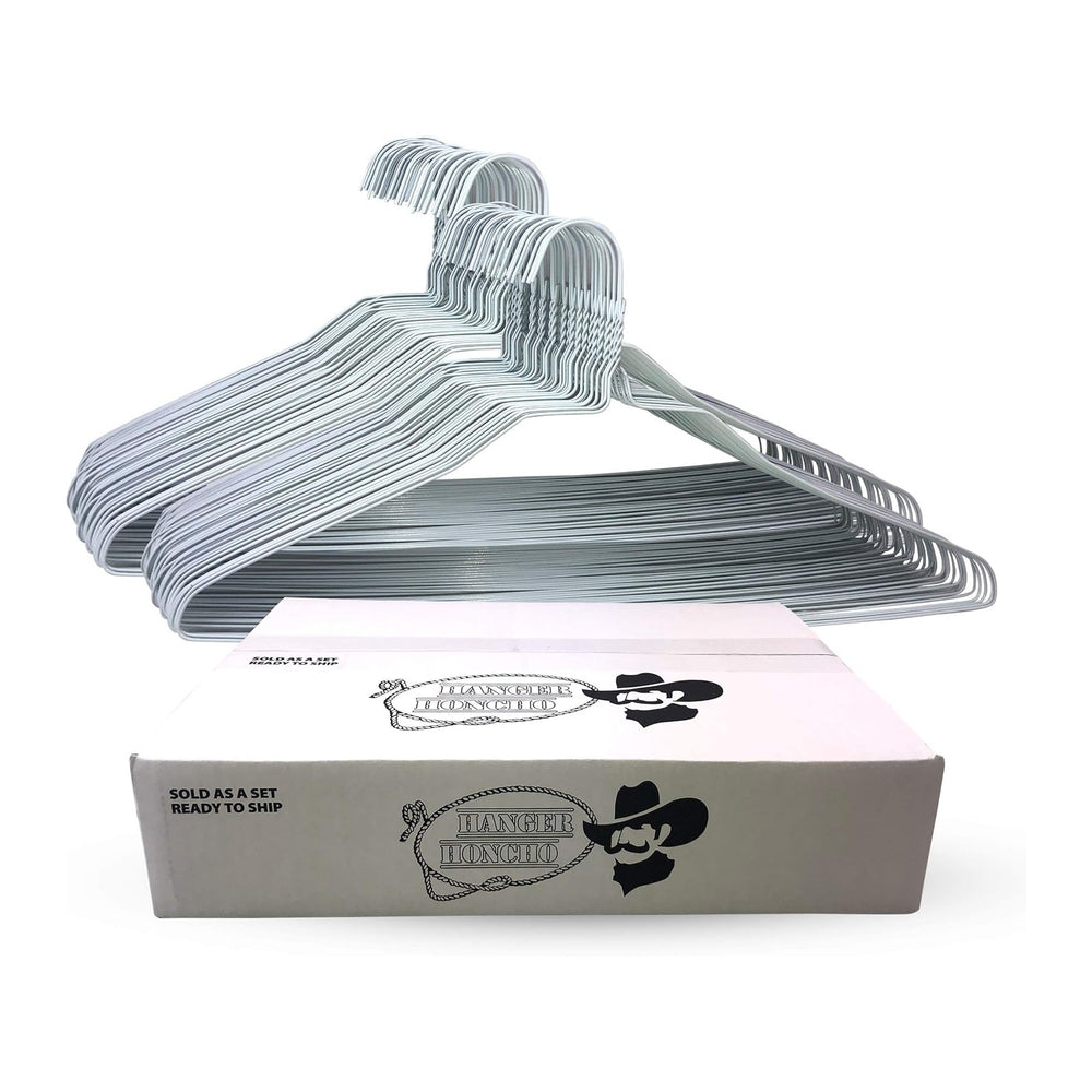 Wire Metal Clothes Hangers 200 Pack for Standard Size Shirts, Pants, Skirts, ...