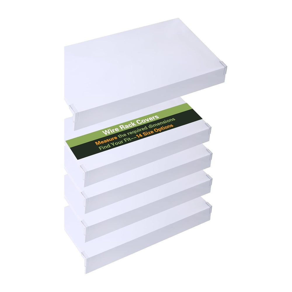 Wire Shelf Covers for Wire Shelving,36''W X12 D,White5 Pcs