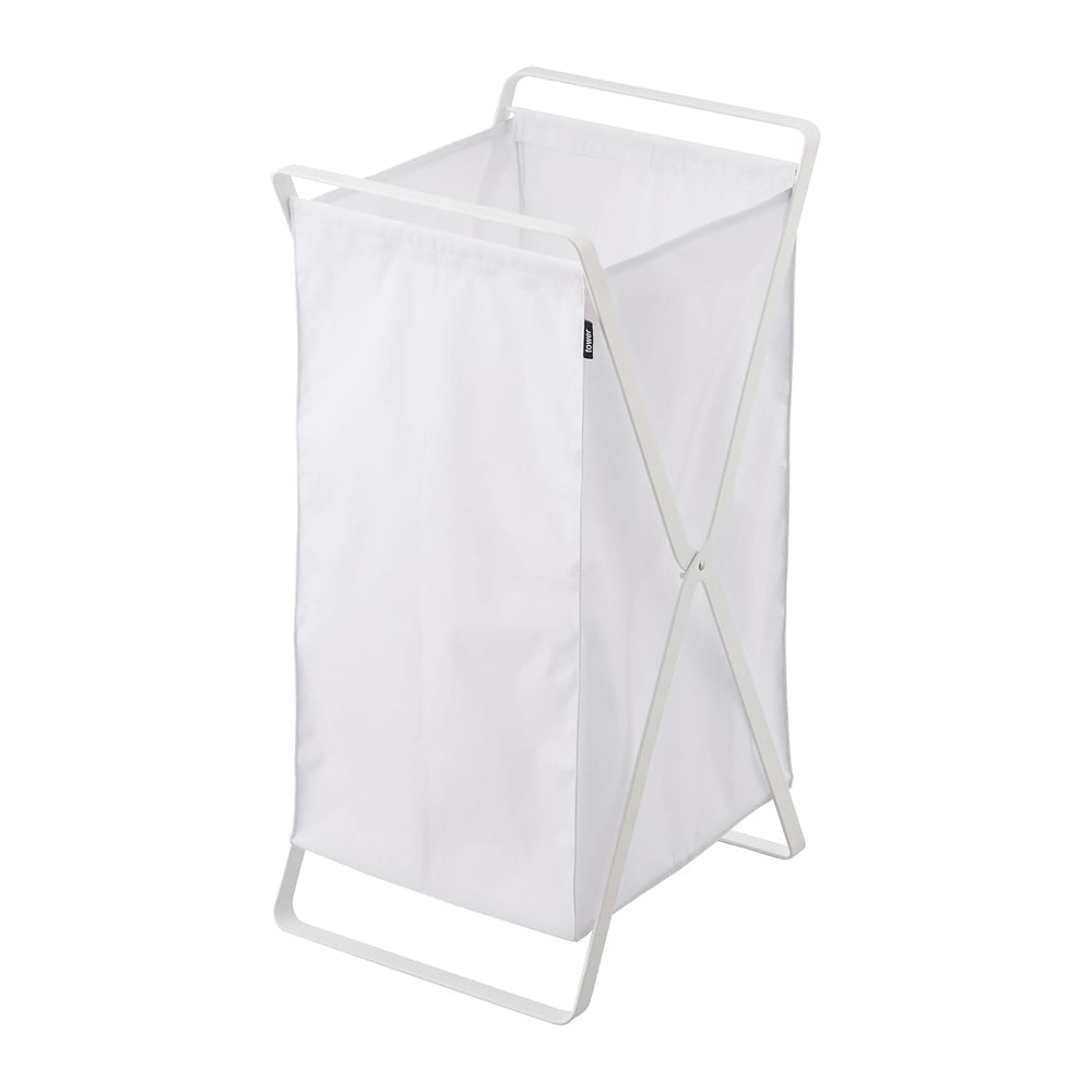 Yamazaki Home Laundry Basket - Foldable Storage Hamper Organizer Steel One Si...