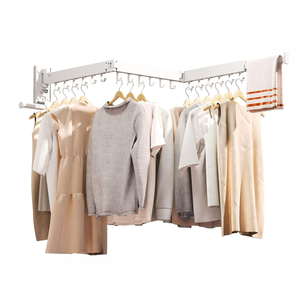 ZdwCyl Clothes Drying Rack,Laundry Drying Rack Wall Mount, Wall Mounted Cloth...