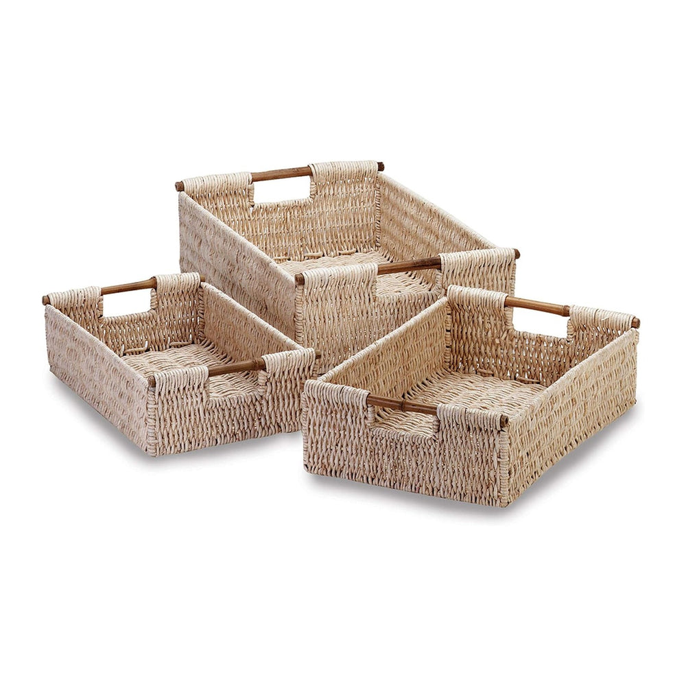 Zingz & Thingz Surf's Up Collection 3-Piece Nesting Baskets Storage S...