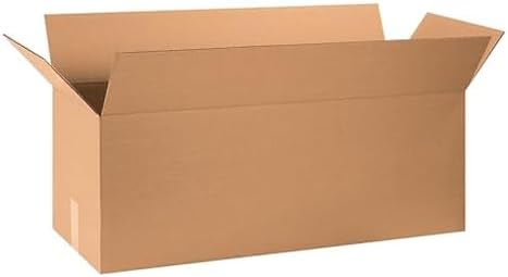BOX USA Long Boxes Holds 65lbs, 32x12x12 20-Pk for Shipping & Packing